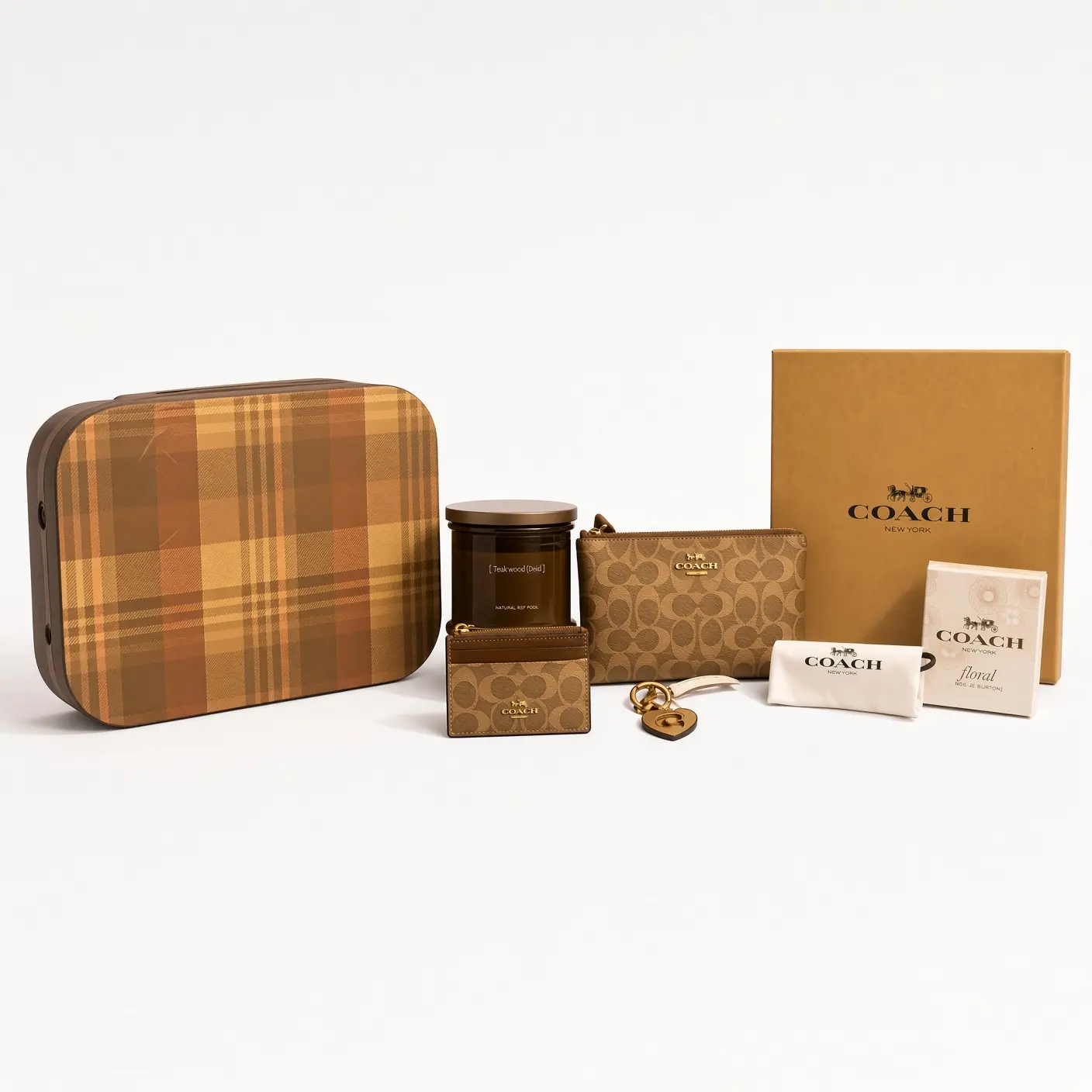 The Coach Signature luxury gift basket