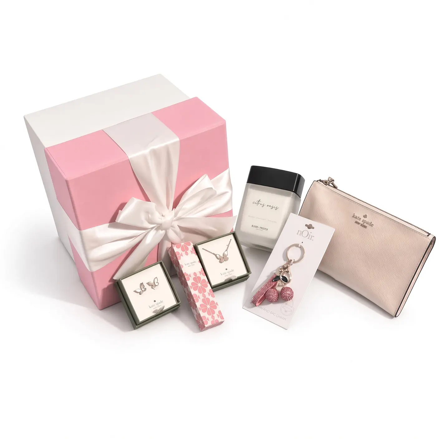 The Blush Butterfly Kate Spade Gift luxury gift basket