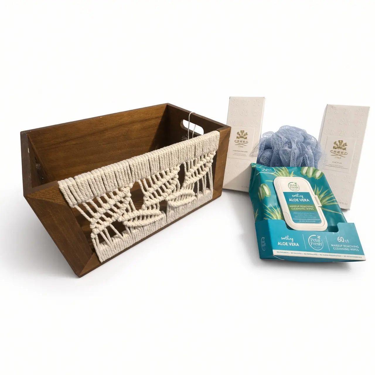 The Creed & Aloe Wellness Crate luxury gift basket